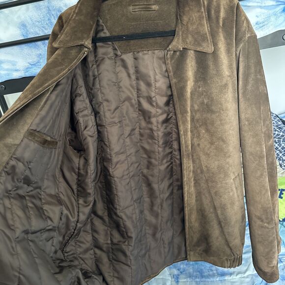 Roundtree & Yorke Men’s Genuine Leather Zip Up Jacket Size LT 9/10 Condition - Picture 5 of 8